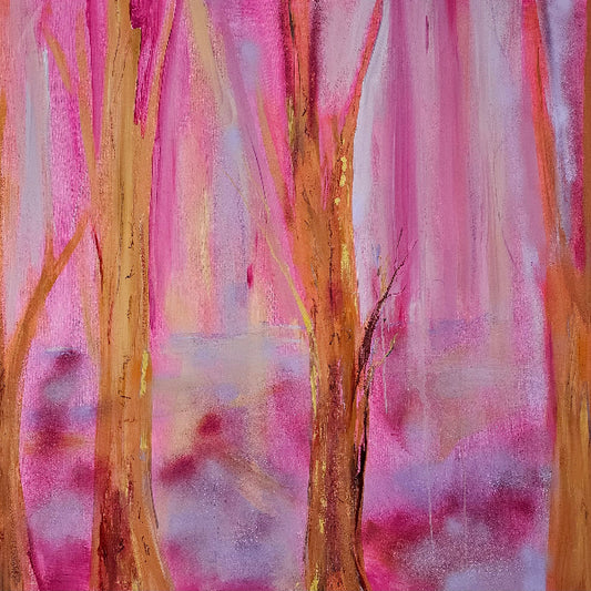 Awakening Woods is a Painting from 'Spring Awakes' Collection by Debbie Chatfield UK Artist