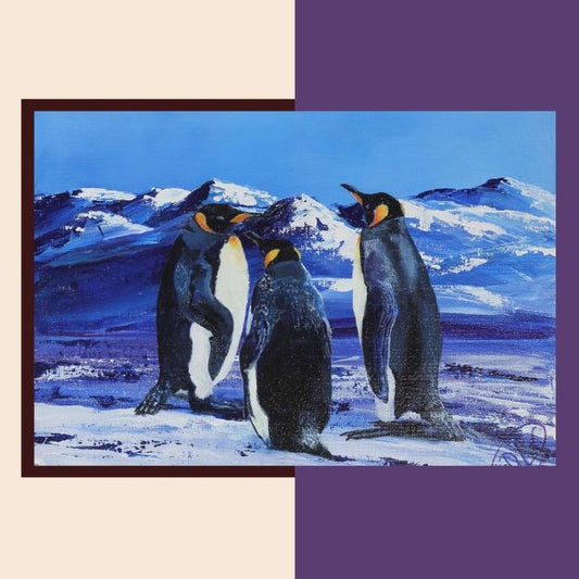 How to Paint 'A Waddle of Penguins'