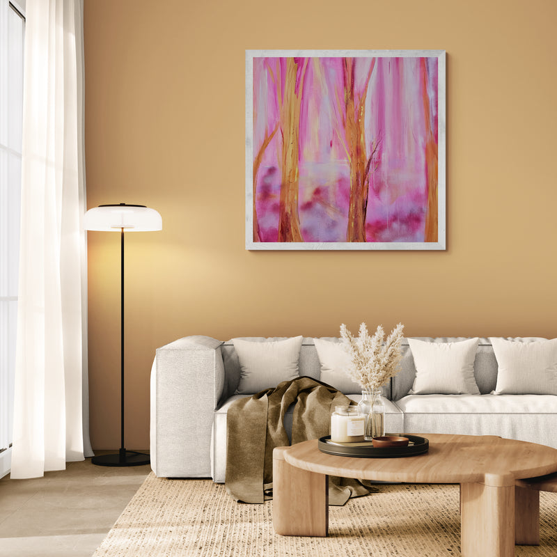 Awakening Woods is a Painting from 'Spring Awakes' Collection by Debbie Chatfield UK Artist